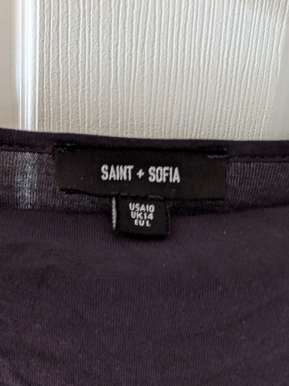 Saint + Sofia Women's Navy Top